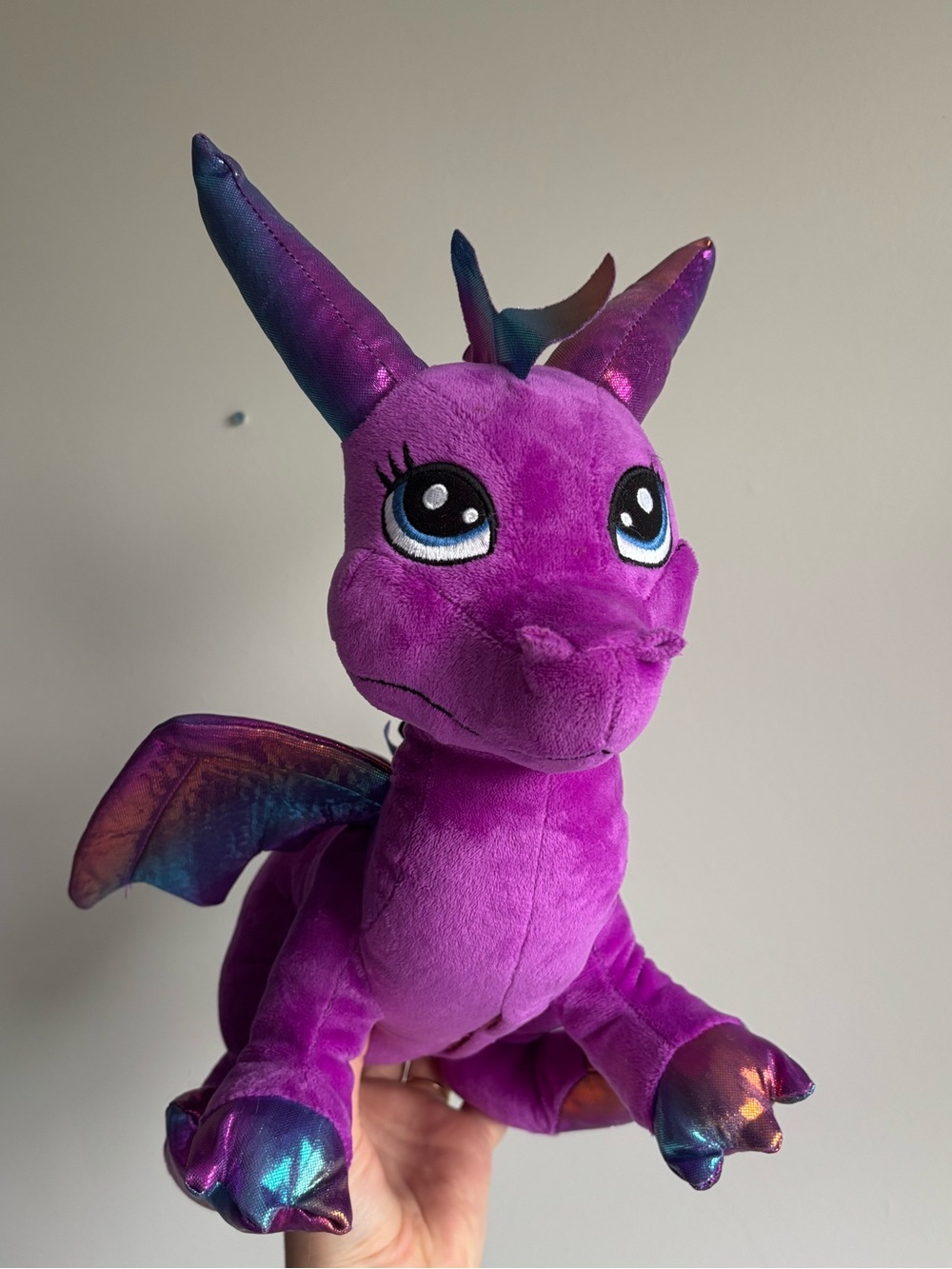 Teddy mountain purple dragon plush
